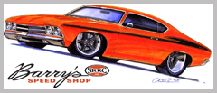 1969 Chevelle Super Muscle Car Rendering